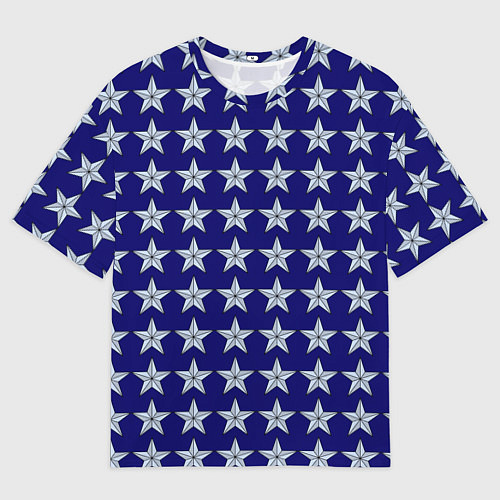 Мужская футболка оверсайз Звезды защитникам отечества / 3D-принт – фото 1