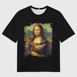 Мужская футболка оверсайз Mona Chicken Liza