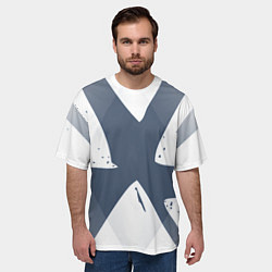 Футболка оверсайз мужская Абстрактный геометрический узор, цвет: 3D-принт — фото 2