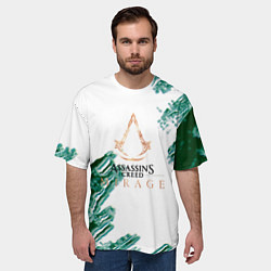 Футболка оверсайз мужская Assasins creed mirage game pattern, цвет: 3D-принт — фото 2