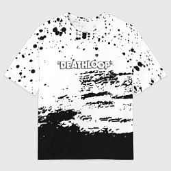 Мужская футболка оверсайз Deathloop чёрные краски