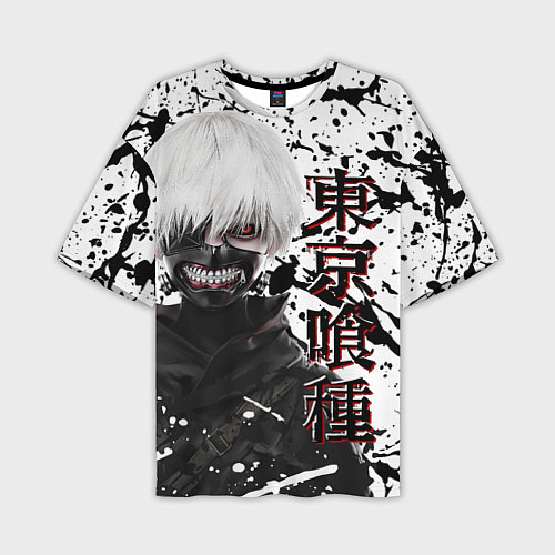 Мужская футболка оверсайз Kaneki Ken - Токийский Гуль / 3D-принт – фото 1