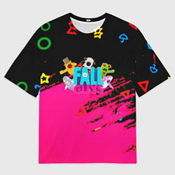 Мужская футболка оверсайз Fall Guys kids color