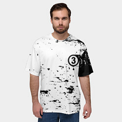 Футболка оверсайз мужская Half life краски текстура, цвет: 3D-принт — фото 2