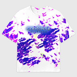 Футболка оверсайз мужская God of war ragnarok abstraction, цвет: 3D-принт