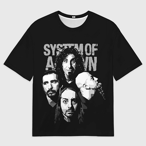 Мужская футболка оверсайз Система краха / 3D-принт – фото 1