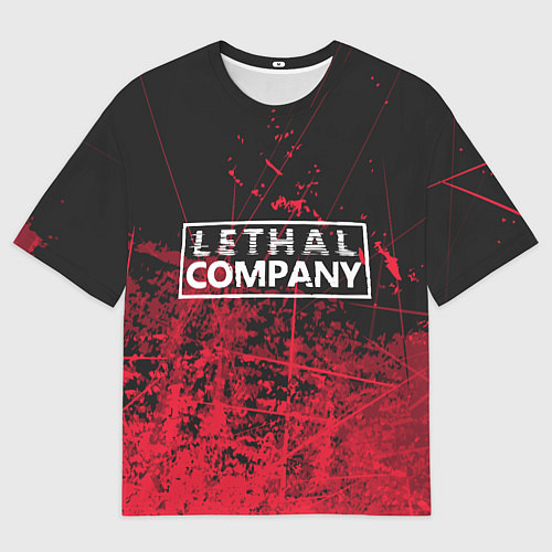 Мужская футболка оверсайз Lethal Company: Red Trail / 3D-принт – фото 1