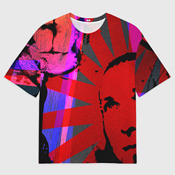 Футболка оверсайз мужская Красный удар, цвет: 3D-принт