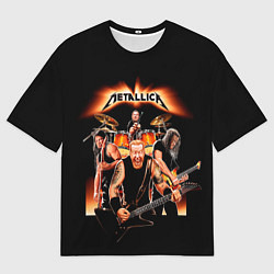 Мужская футболка оверсайз Металлика группа