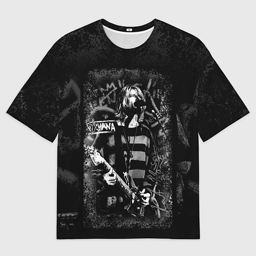 Мужская футболка оверсайз Рок атрибутика Nirvana / 3D-принт – фото 1