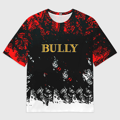 Мужская футболка оверсайз Bully краски / 3D-принт – фото 1