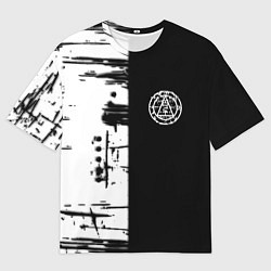Футболка оверсайз мужская Silent hill краски текстура гейм, цвет: 3D-принт