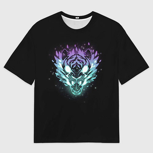Мужская футболка оверсайз Астральный зверь / 3D-принт – фото 1