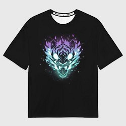 Футболка оверсайз мужская Астральный зверь, цвет: 3D-принт