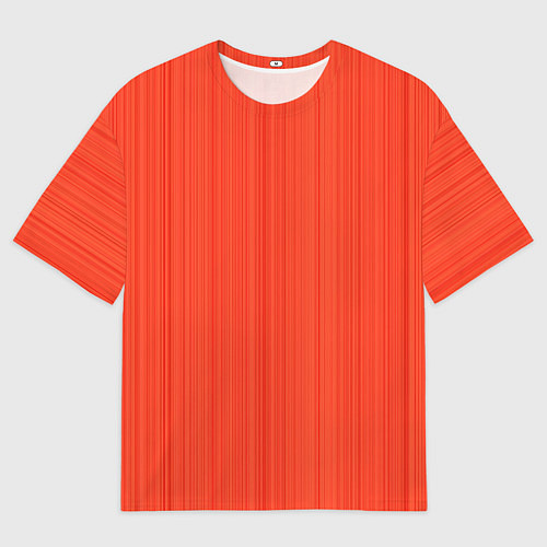 Мужская футболка оверсайз Морковный полосатая рябь / 3D-принт – фото 1