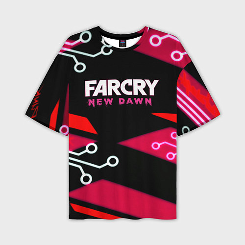 Мужская футболка оверсайз Farcry new dawn / 3D-принт – фото 1