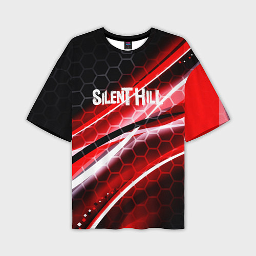Мужская футболка оверсайз Silent hill текстура / 3D-принт – фото 1