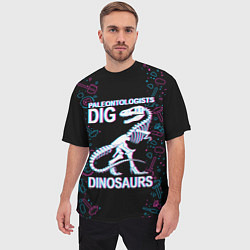 Футболка оверсайз мужская Paleontologists dig dinosaurs, цвет: 3D-принт — фото 2