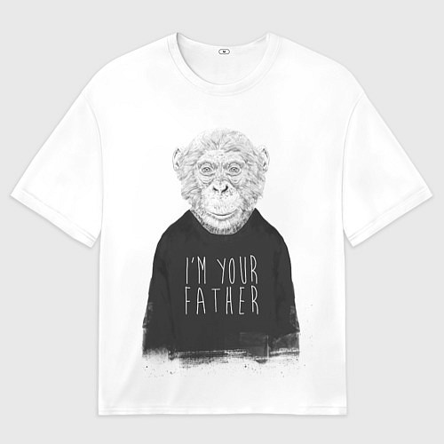 Мужская футболка оверсайз Я твой отец / 3D-принт – фото 1
