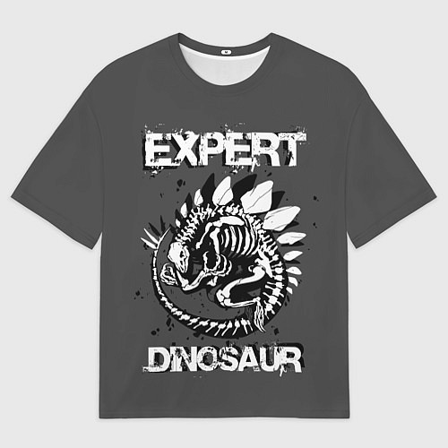 Мужская футболка оверсайз Dinosaur expert / 3D-принт – фото 1