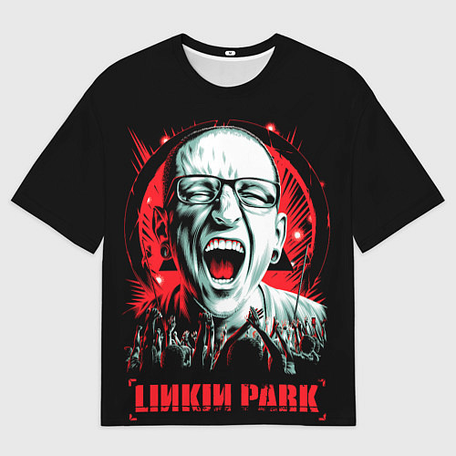 Мужская футболка оверсайз LP - Chester / 3D-принт – фото 1