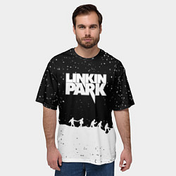Футболка оверсайз мужская Linkin park bend steel, цвет: 3D-принт — фото 2