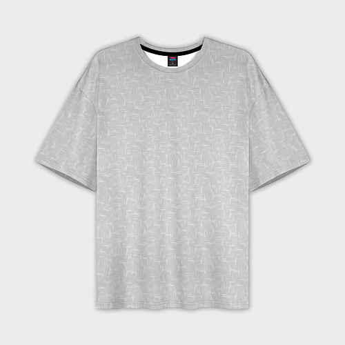Мужская футболка оверсайз Текстурный светло-серый / 3D-принт – фото 1