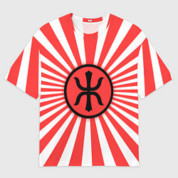 Мужская футболка оверсайз Red Alert: Империя Восходящего Солнца
