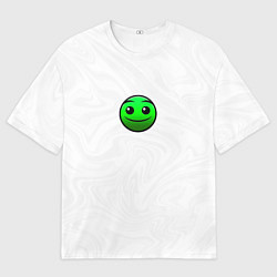 Мужская футболка оверсайз Геометри Даш смайлик