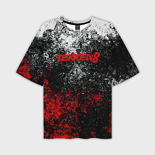 Мужская футболка оверсайз Tekken 8 брызги красок / 3D-принт – фото 1