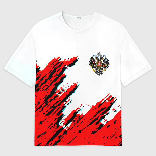 Мужская футболка оверсайз Россия герб империя / 3D-принт – фото 1