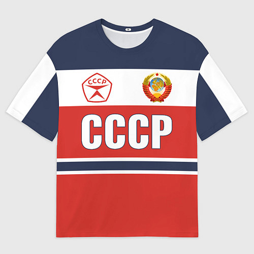 Мужская футболка оверсайз Союз Советских Социалистических Республик - СССР / 3D-принт – фото 1