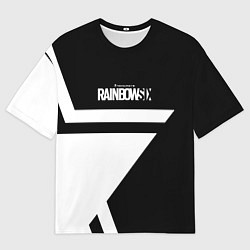 Мужская футболка оверсайз Rainbow six star game