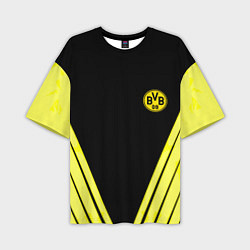 Мужская футболка оверсайз Borussia geometry yellow