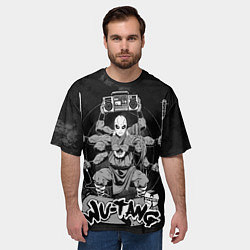 Футболка оверсайз мужская Wu tang monk, цвет: 3D-принт — фото 2