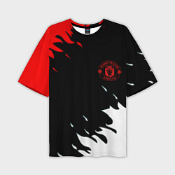 Мужская футболка оверсайз Manchester United flame fc