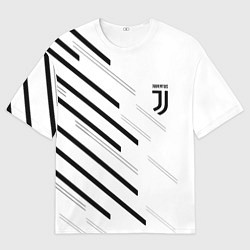 Футболка оверсайз мужская Juventus sport geometry, цвет: 3D-принт
