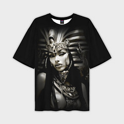 Мужская футболка оверсайз Клеопатра египетская царица