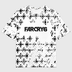 Футболка оверсайз мужская Farcry 6 символика из игры, цвет: 3D-принт