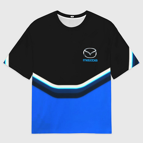 Мужская футболка оверсайз Mazda sport brend car / 3D-принт – фото 1