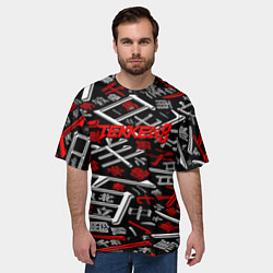 Футболка оверсайз мужская Tekken steel japan, цвет: 3D-принт — фото 2
