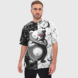 Футболка оверсайз мужская Monokuma - Danganronpa, цвет: 3D-принт — фото 2