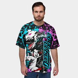 Футболка оверсайз мужская Monokuma - fan art, цвет: 3D-принт — фото 2