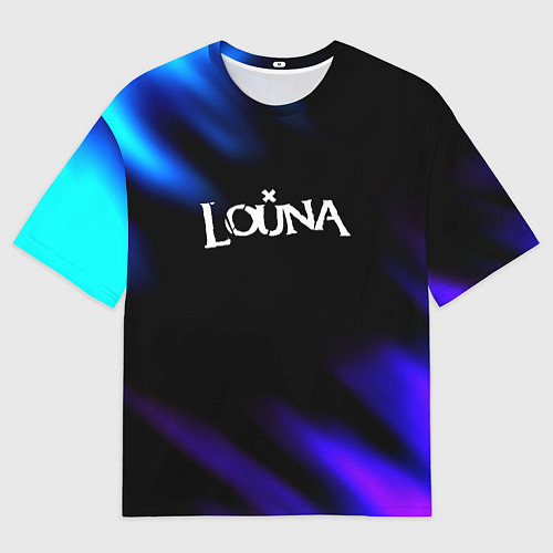 Мужская футболка оверсайз Louna neon bend / 3D-принт – фото 1