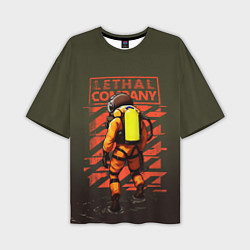 Футболка оверсайз мужская Lethal Company: Survivor, цвет: 3D-принт