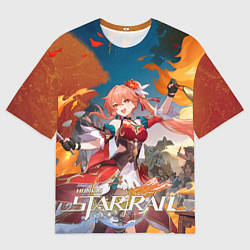 Мужская футболка оверсайз Гуйнайфэнь из Хонкая