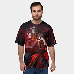 Футболка оверсайз мужская Аста из Черного клевера, цвет: 3D-принт — фото 2