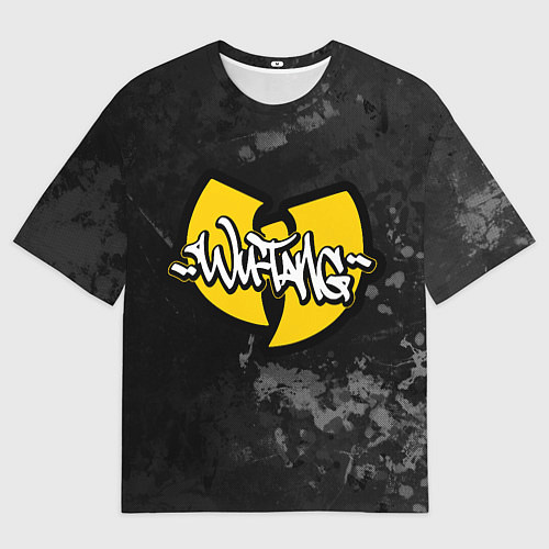 Мужская футболка оверсайз Wu tang clan logo / 3D-принт – фото 1