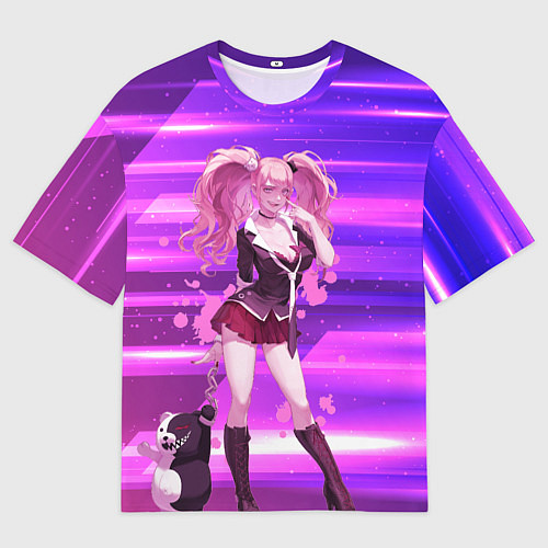 Мужская футболка оверсайз Джунко Эношима из Данганронпы / 3D-принт – фото 1
