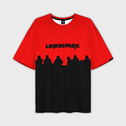 Мужская футболка оверсайз Linkin park rock team / 3D-принт – фото 1